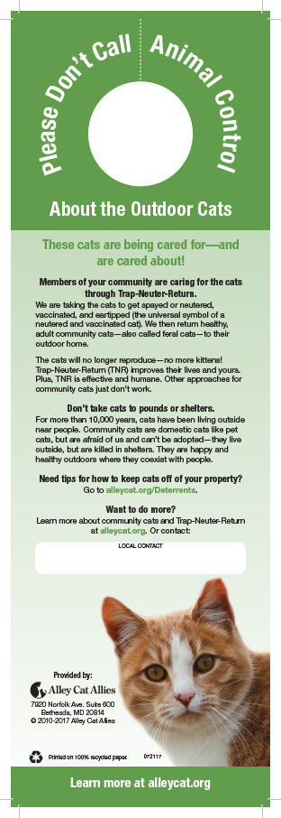 Please Don't Call Animal Control Doorhanger - 2