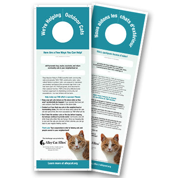 We're Helping Outdoor Cats Doorhanger - 2