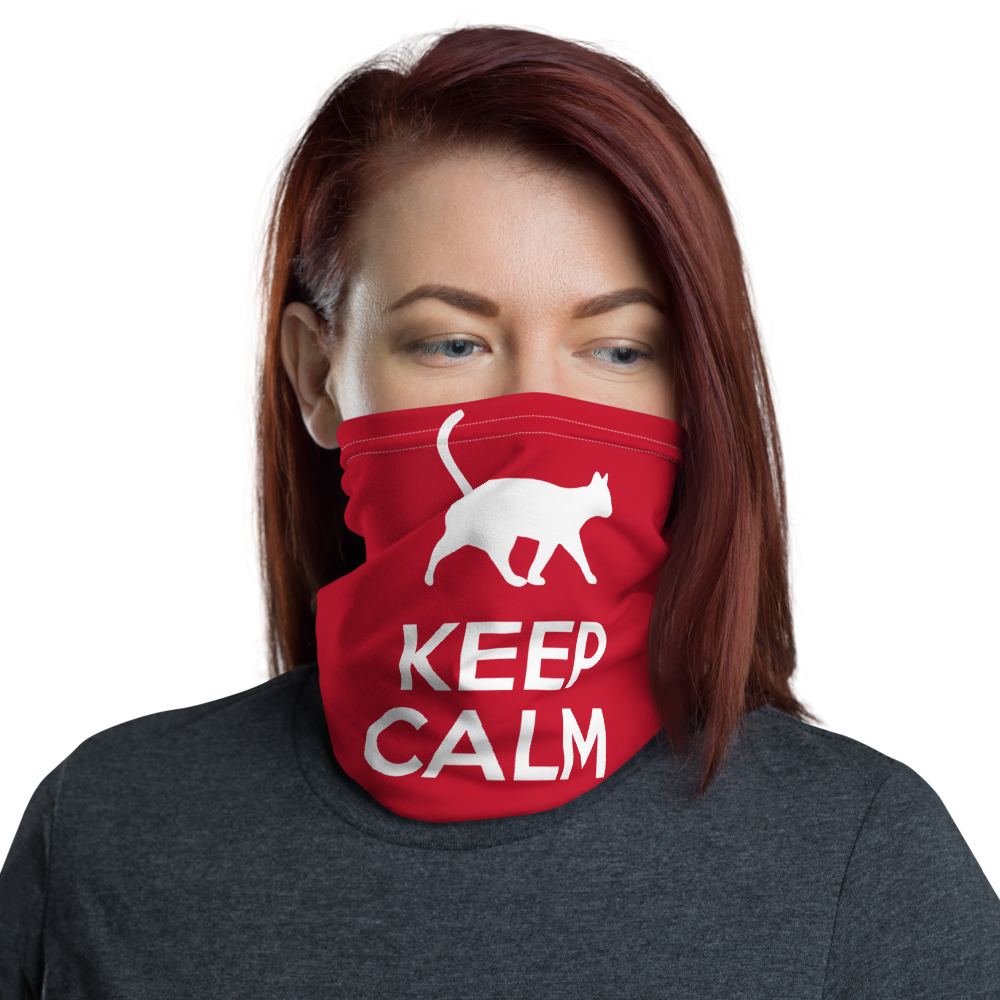 Keep Calm and Keep Loving Your Cats™ Neck Gaiter - 2
